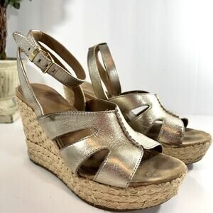 UGG Women’s Espadrille Sandals Strap Ankle Buckle  Beach Resort Cruise Sz 7.5